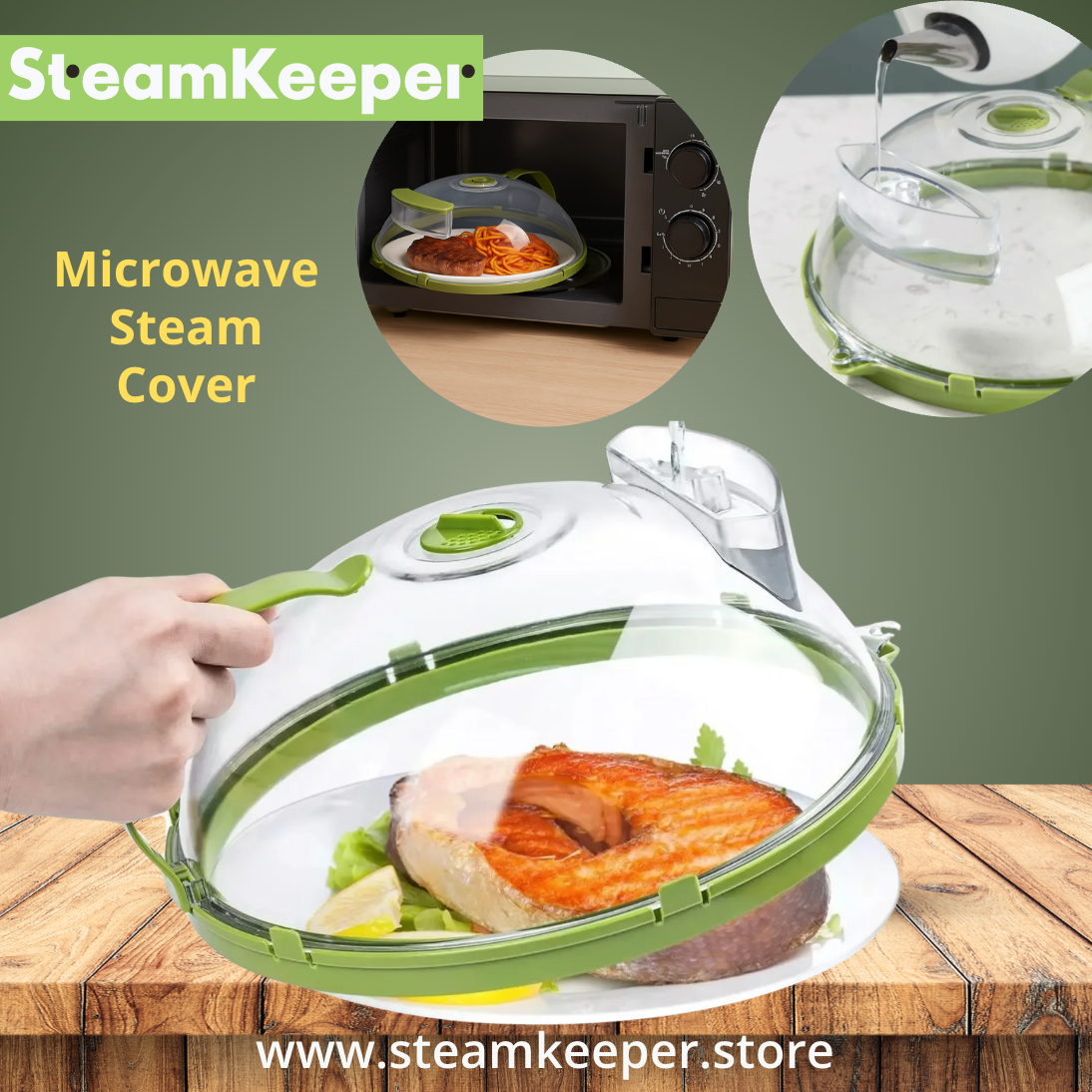 Microwave Steam Splatter Cover